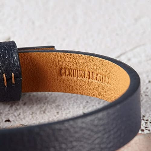 Custom Leather Bracelet Roman Numerals, Personalized Gifts for Boyfriend